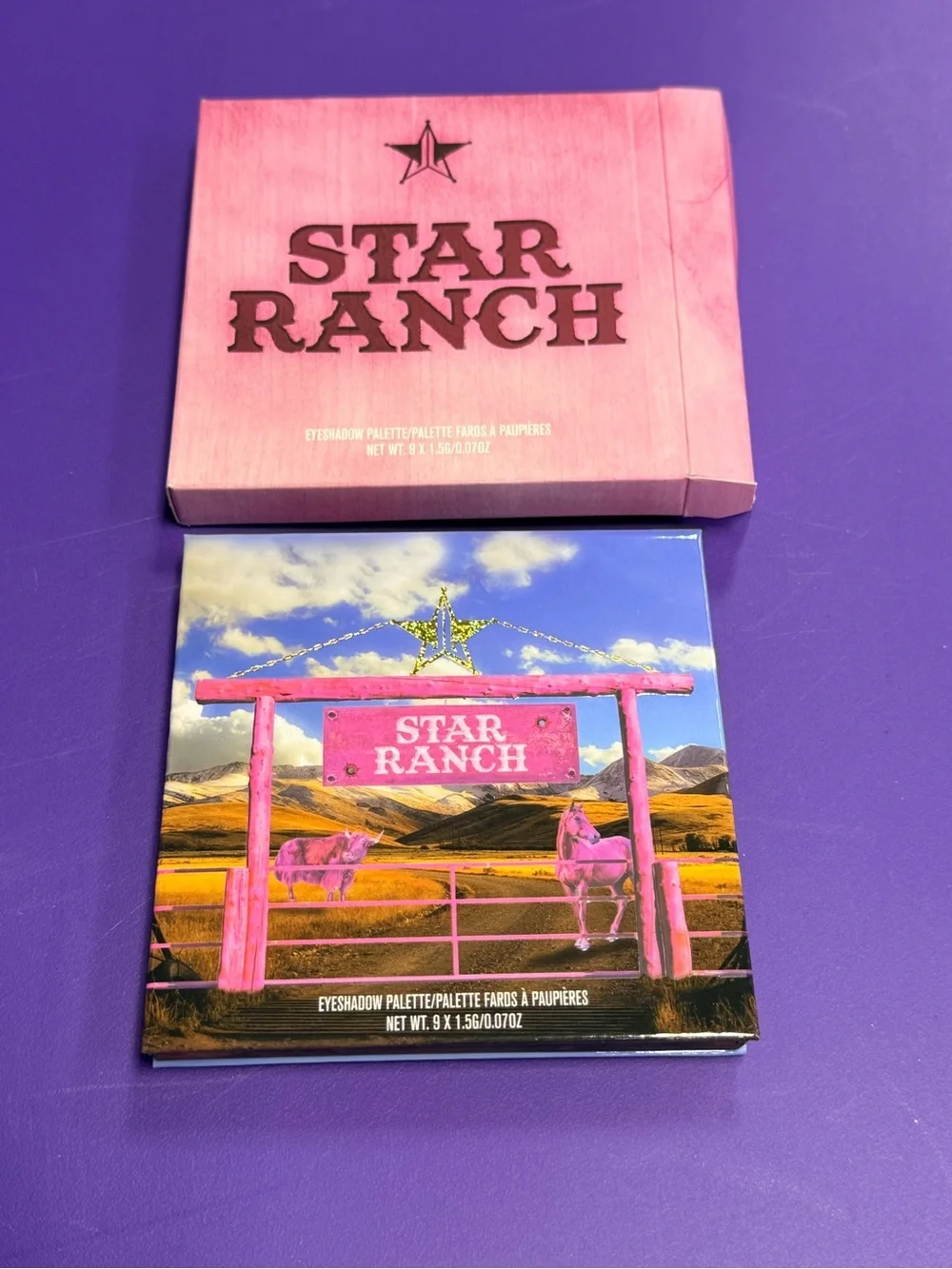 Jeffree Star Star Ranch Eyeshadow Palette - Pink & Purple Artwork